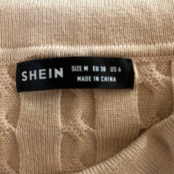 SHEIN Beige Sweater Polo - Picture 3 of 3